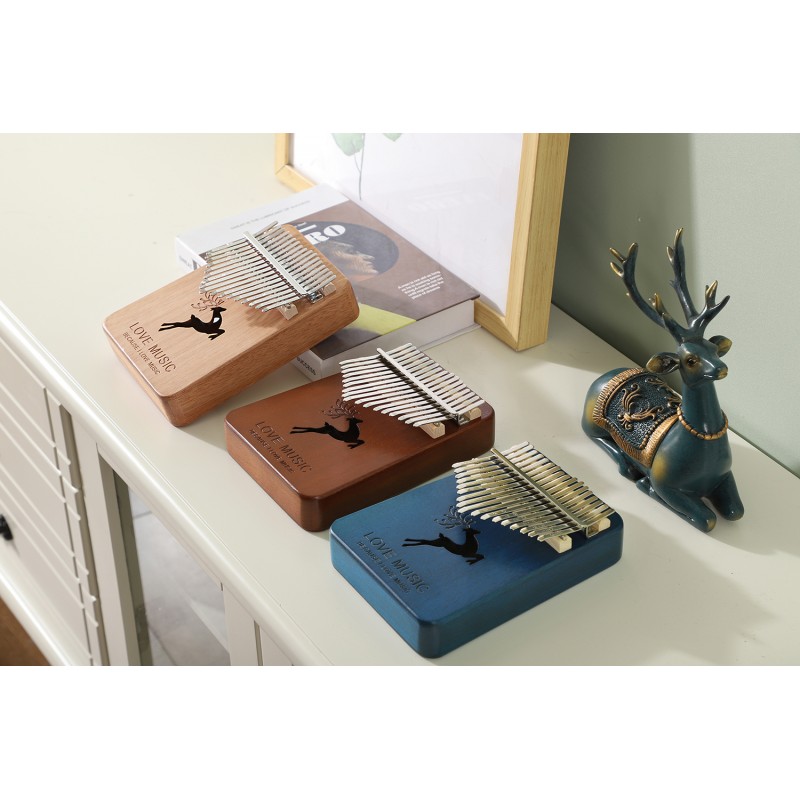 kalimba 17 key mahogany thumb piano mbira Africa finger piano instrumento musical